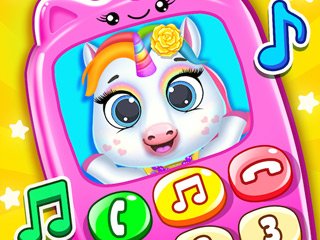 Image Baby princess unicorn cell phone